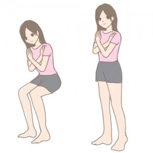 足ダイエットスクワット
